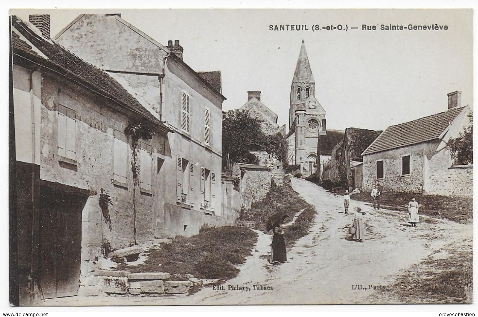 CPA - SANTEUIL - RUE SAINTE GENEVIEVE - Santeuil