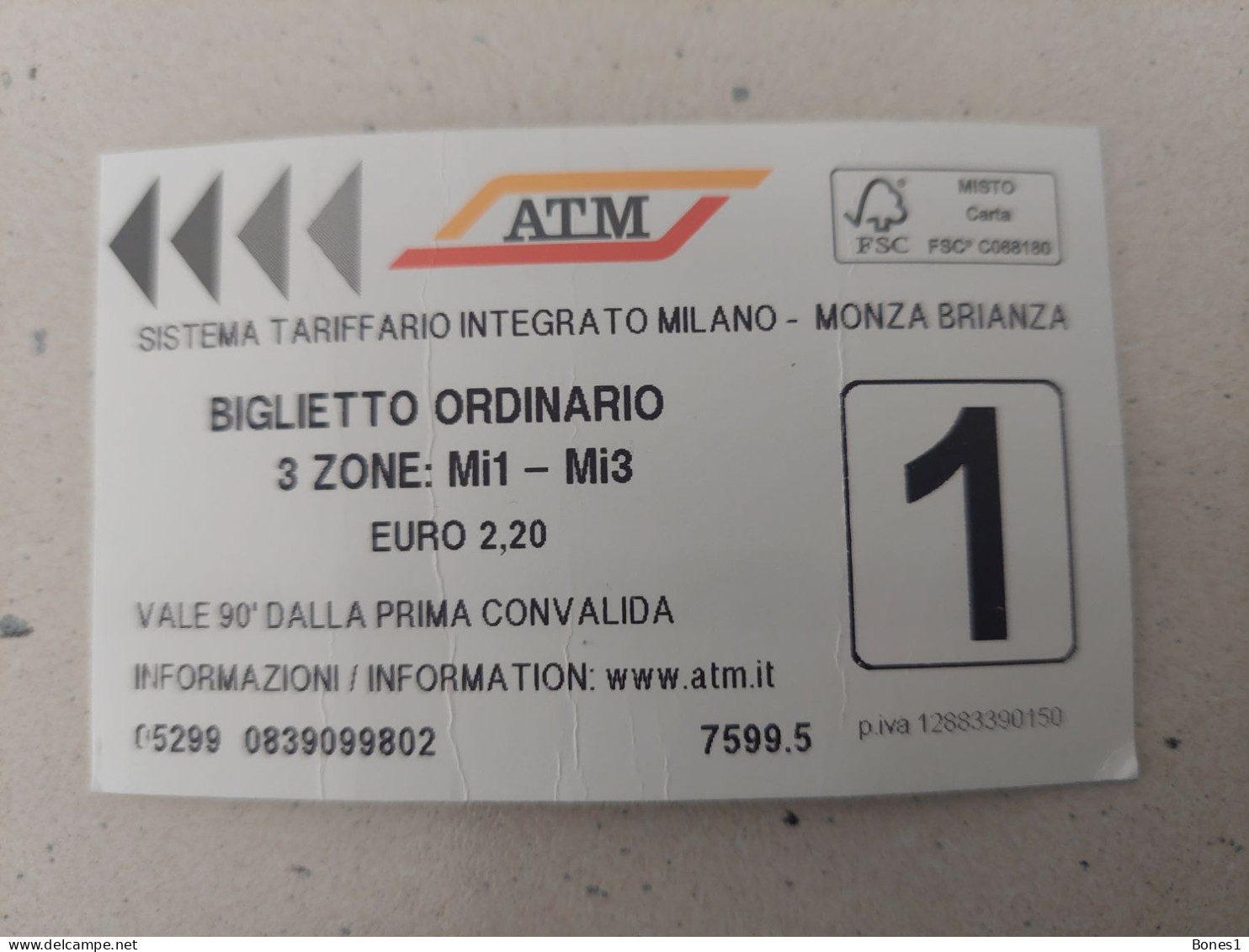 Italy Milan Metro Ticket 2023 - Europa