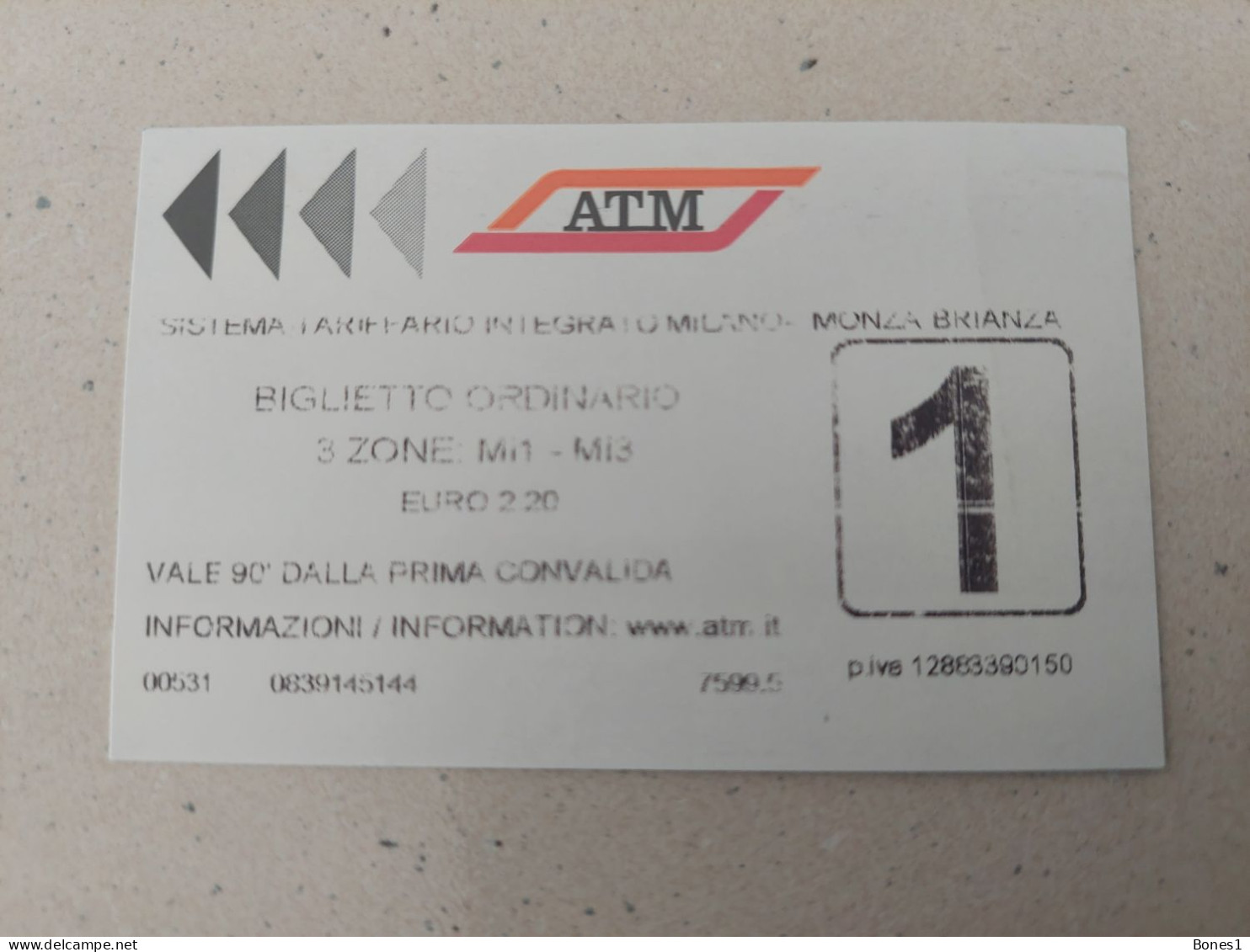 Italy Milan Metro Ticket 2023 - Europe