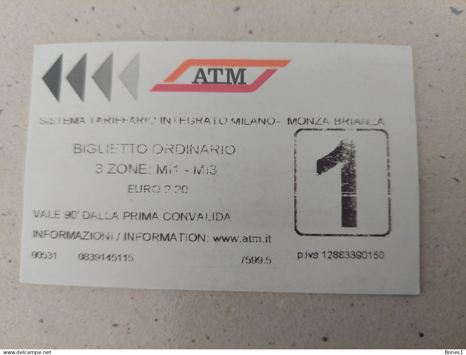 Italy Milan Metro Ticket 2023 - Europe