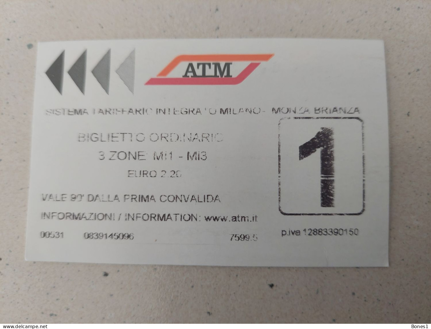 Italy Milan Metro Ticket 2023 - Europa