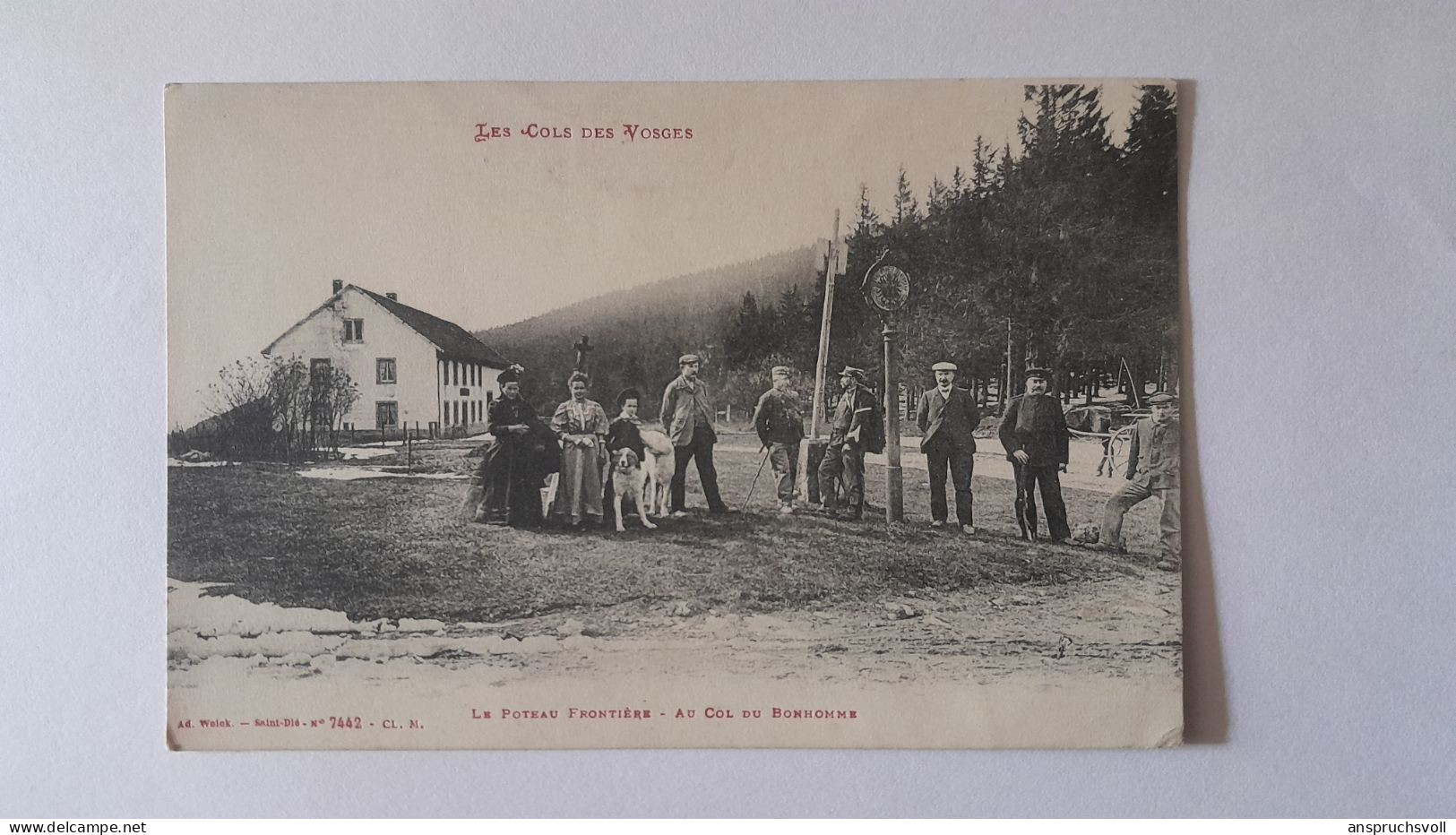 CPA - 88 - AU COL DU BONHOMME - Le Poteau Frontière - Douane