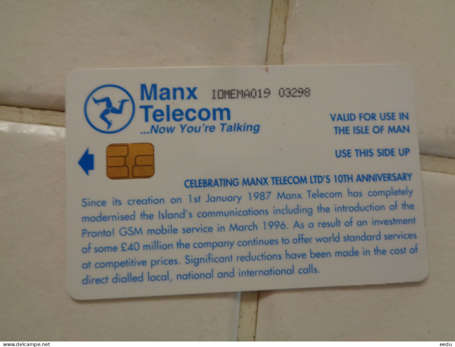 Isle Of Man Phonecard - Man (Isle Of)