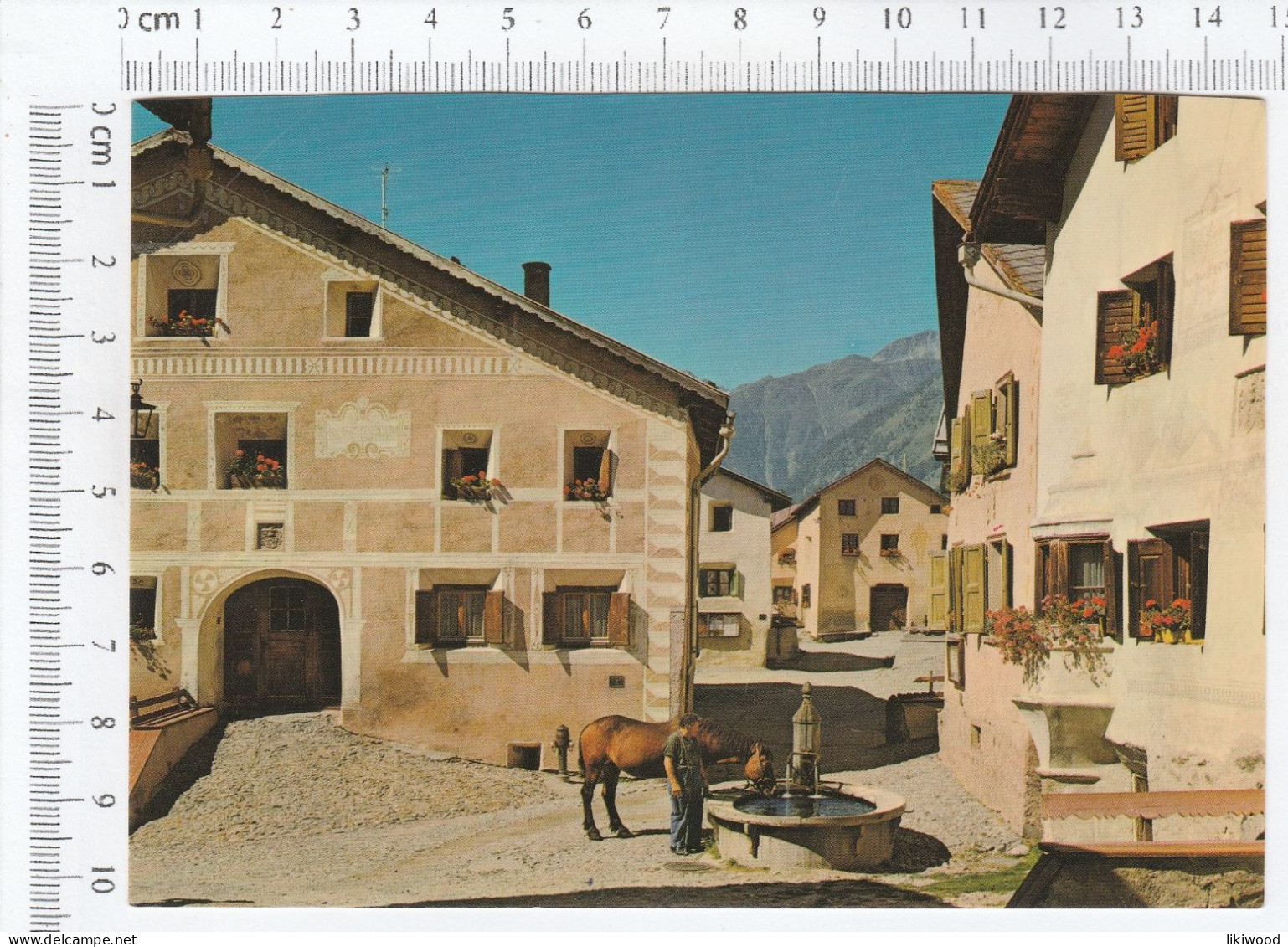 Dorfplatz In Guarda, Engadin - Guarda