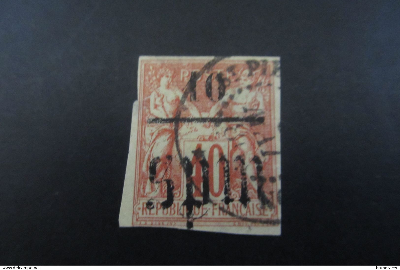 St PIERRE & MIQUELON N°6 Oblit. UNE FENTE A GAUCHE  COTE 45 EUROS VOIR SCANS - Used Stamps
