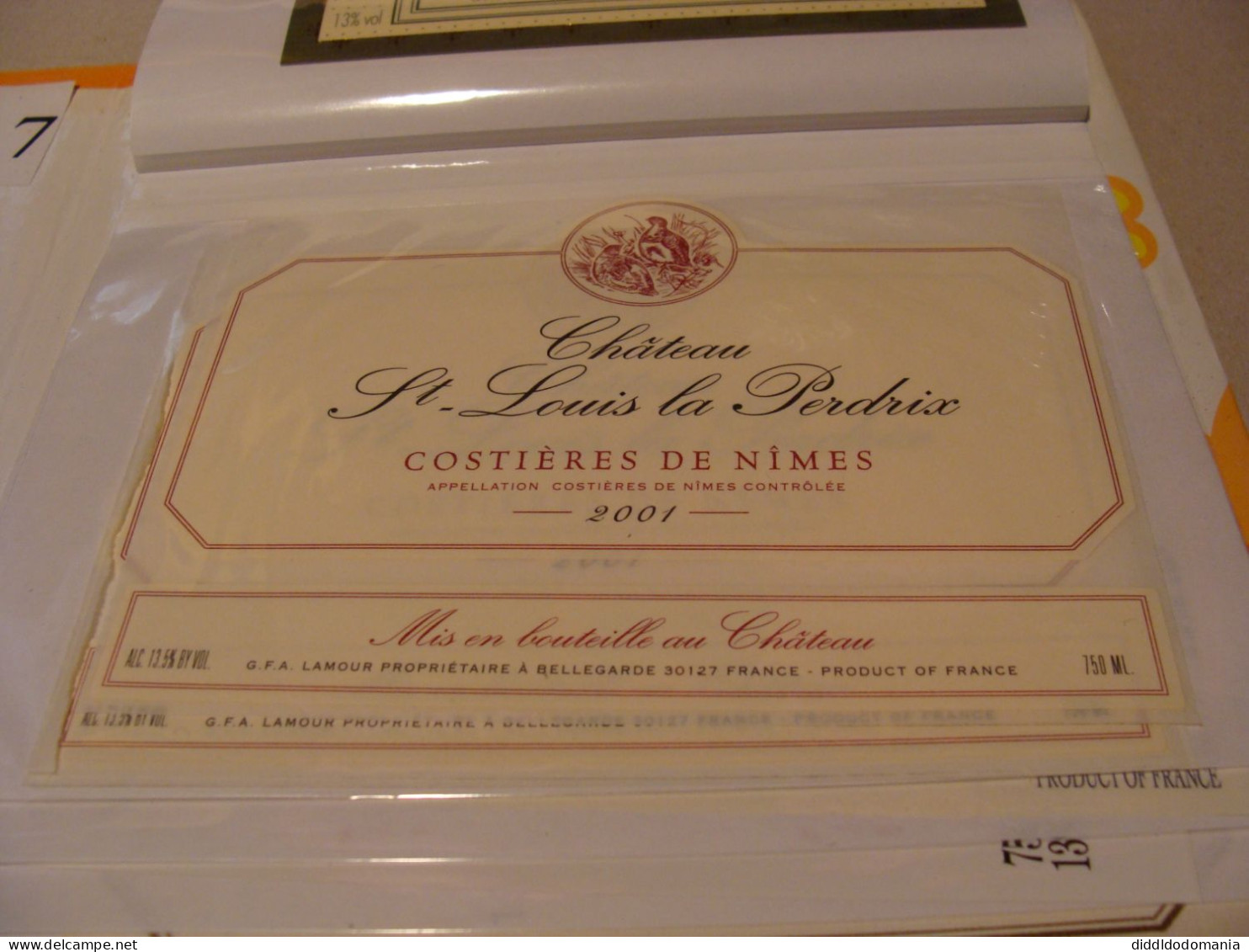 Etiquette De Vin Jamais Collée Wine Label  Weinetikett 1 Etiquettes Languedoc Roussillon Costieres De Nimes St Louis - Languedoc-Roussillon