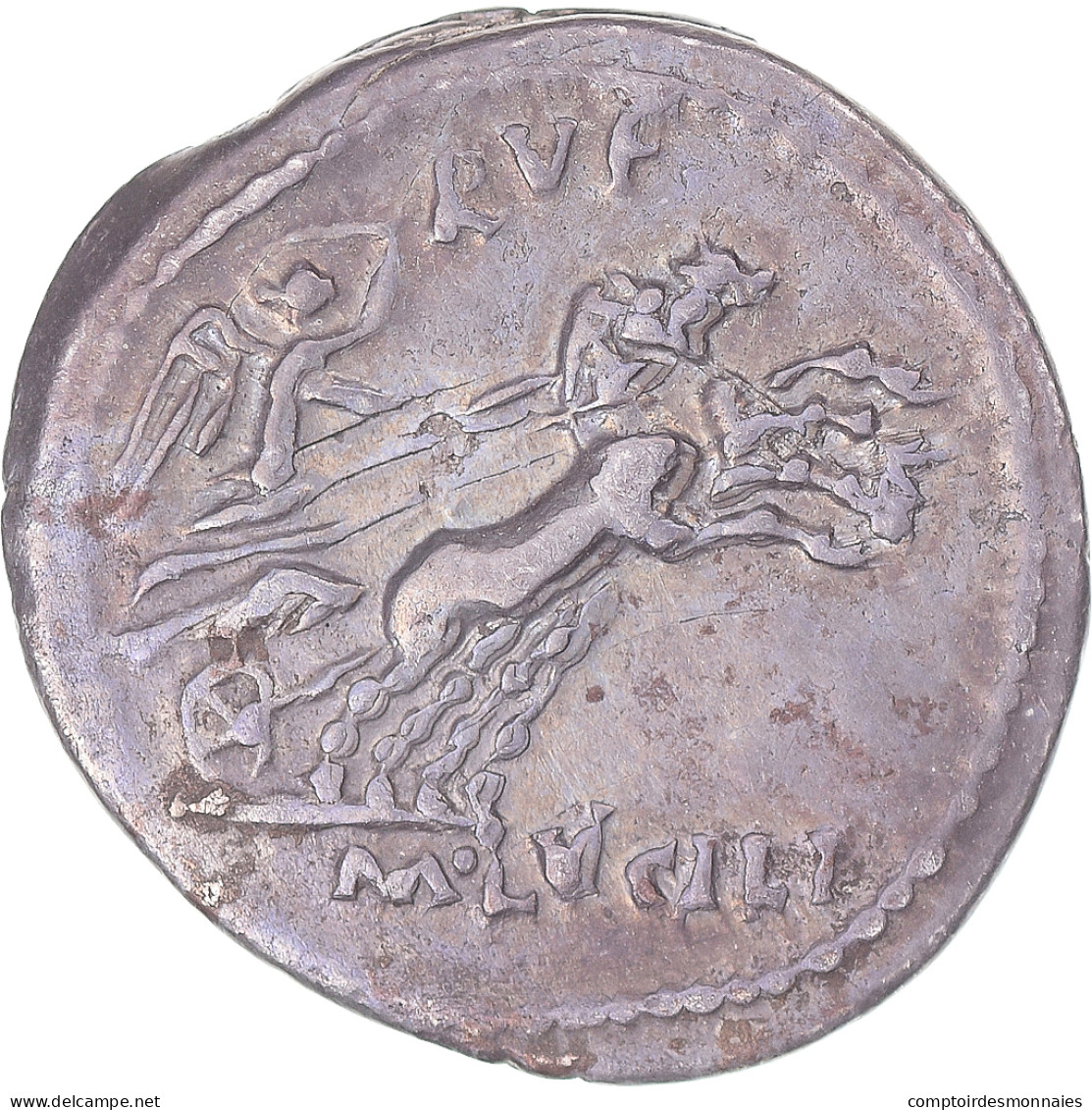 Monnaie, Lucilia, Denier, 101, Rome, TTB+, Argent, Sear:202, Crawford:324/1 - République (-280 à -27)