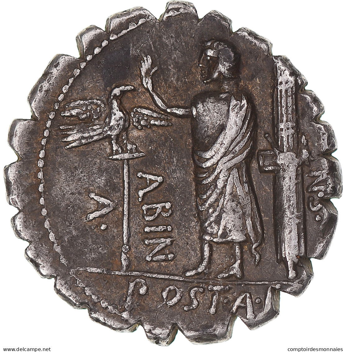 Monnaie, Postumia, Denier Serratus, 81 BC, Rome, TTB, Argent, Sear:297 - Repubblica (-280 / -27)