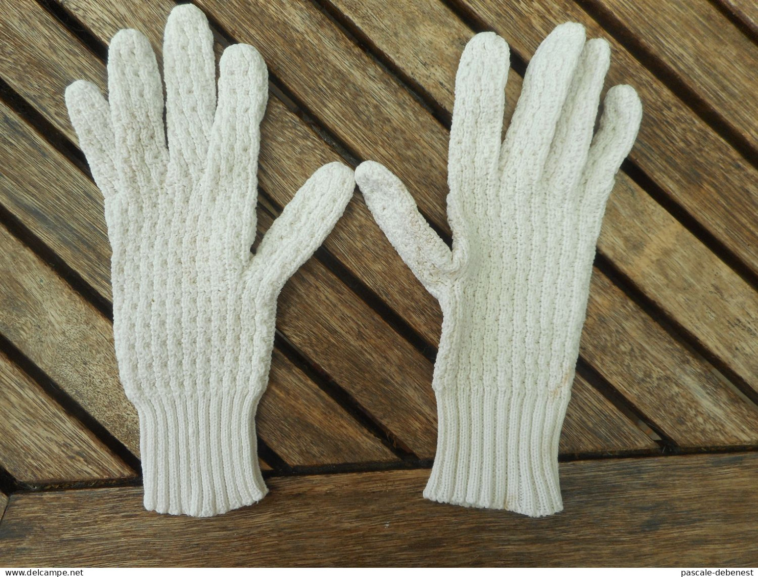 Gants XS  Coton Tricoté - 1940-1970