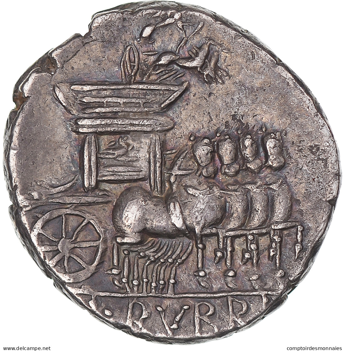 Monnaie, Rubria, Denier, 87 BC, Rome, TTB+, Argent, Sear:260, Crawford:348/3 - Repubblica (-280 / -27)