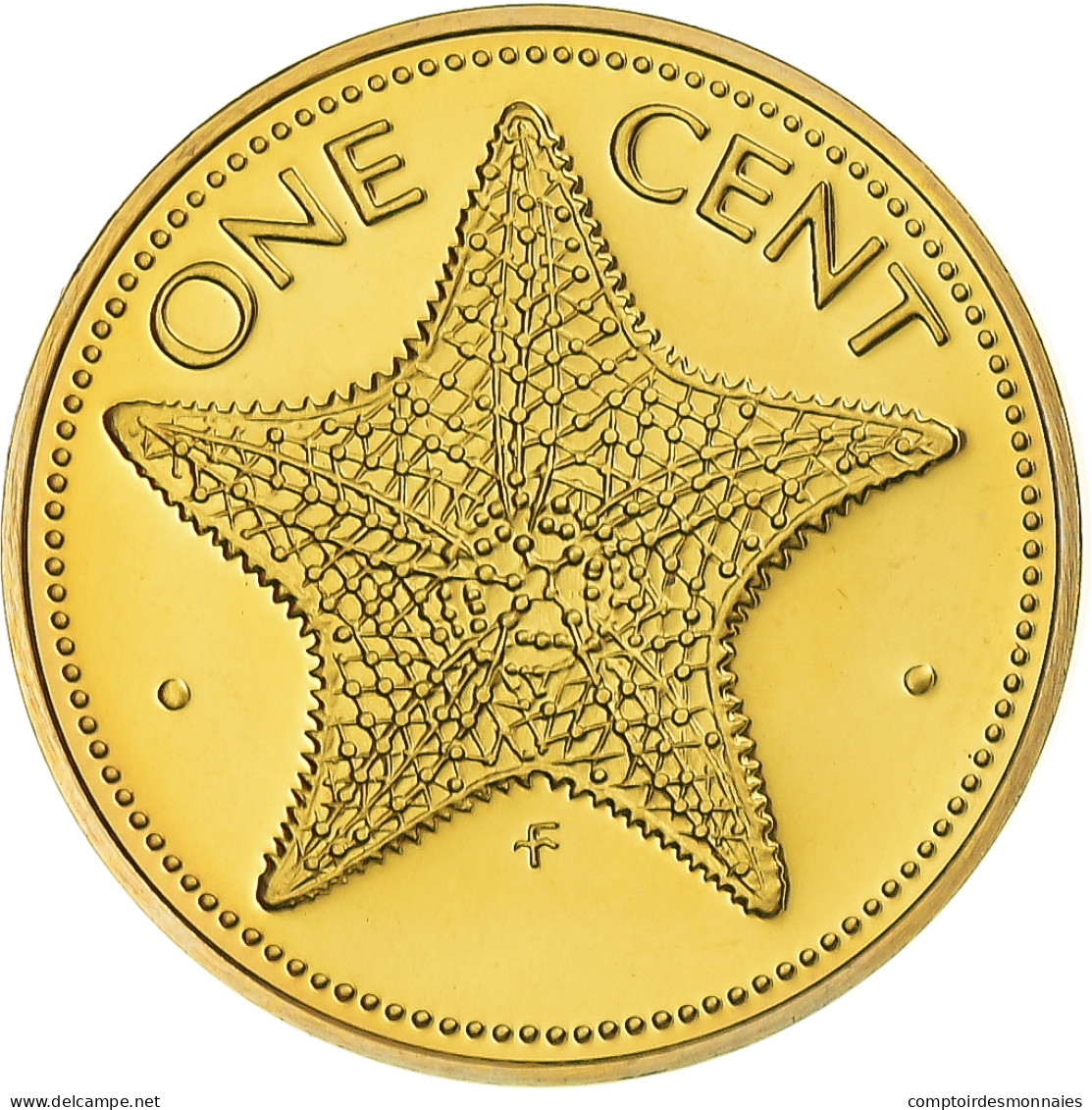 Monnaie, Bahamas, Elizabeth II, Cent, 1974, Franklin Mint, Proof, FDC, Laiton - Bahamas