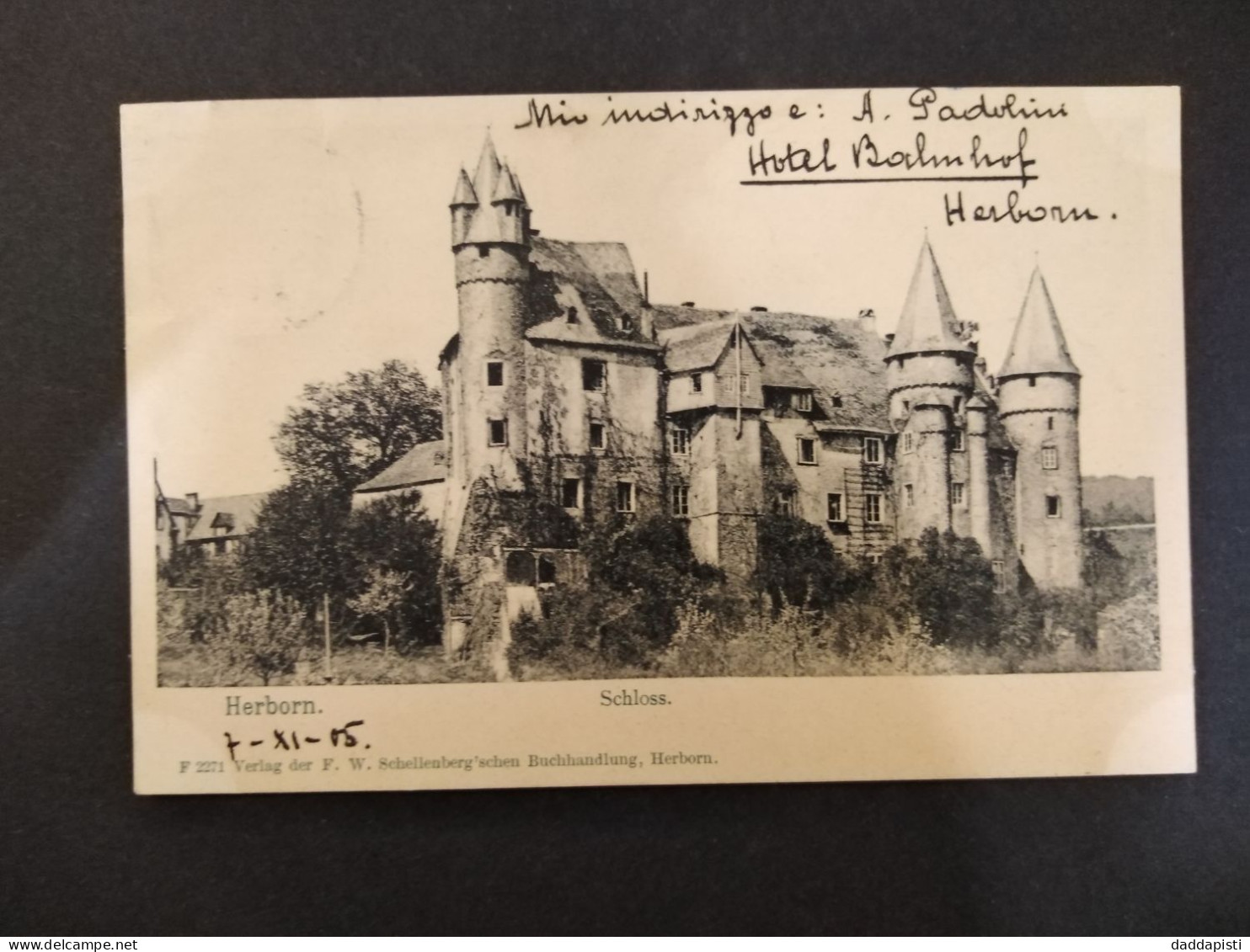 [I] Herborn - Schloss. Small Format, Used, 1905 - Herborn