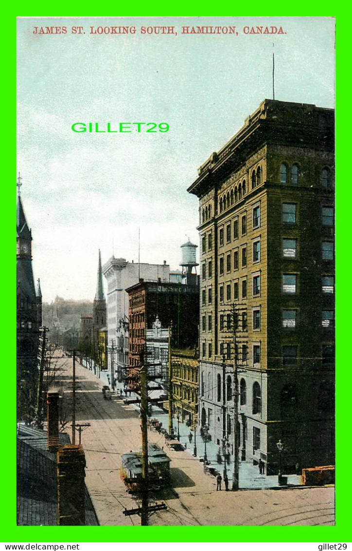 HAMILTON, ONTARIO - JAMES ST. LOOKING SOUTH - ANIMATED WITH TRAMWAYS - - Hamilton