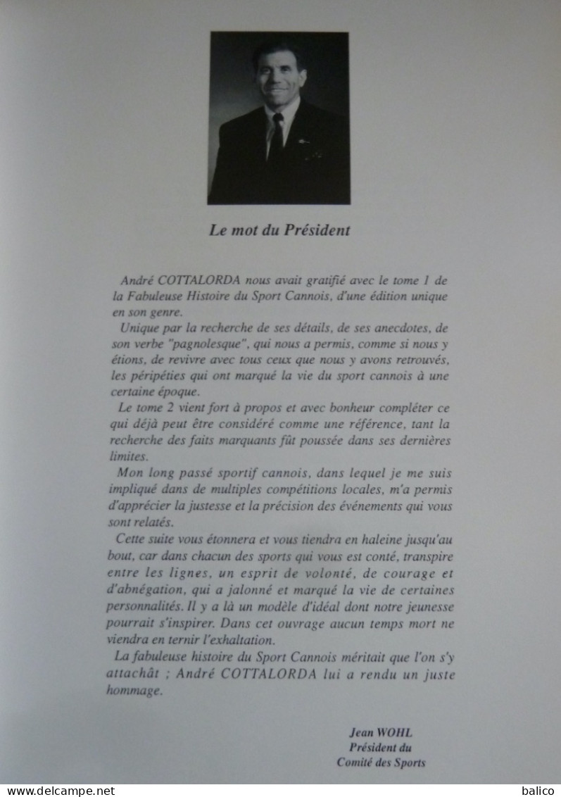 La Fabuleuse Histoire Du Sport Cannois - Par André Cottalorda ( Illustration De E. BELLINI ) - Côte D'Azur