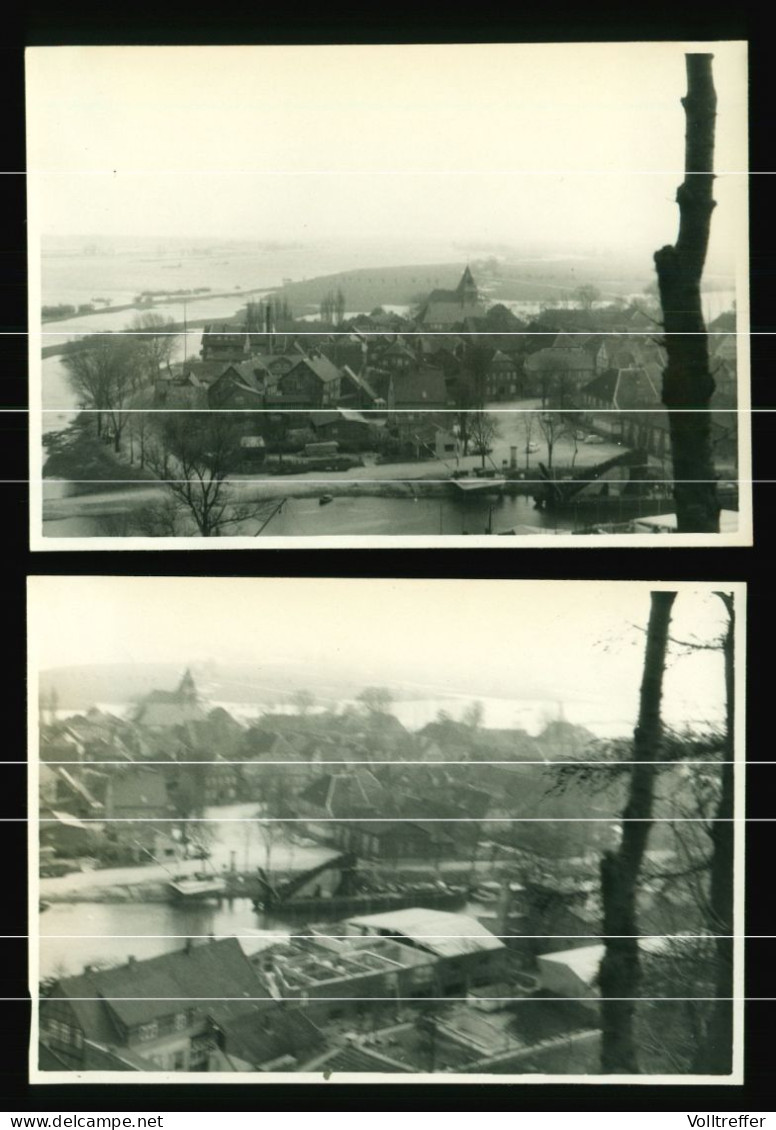 3x Orig. Foto Um 1965, Blick über Hitzacker Im LK Lüchow Dannenberg, Wendland - Hitzacker