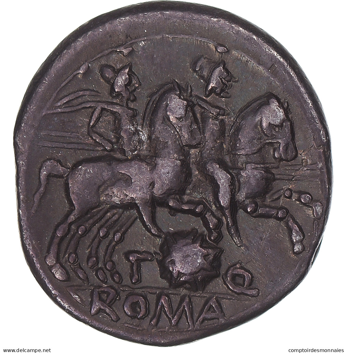 Monnaie, Quinctia, Denier, 126 BC, Rome, TTB, Argent, Sear:143, Crawford:267/1 - Republiek (280 BC Tot 27 BC)