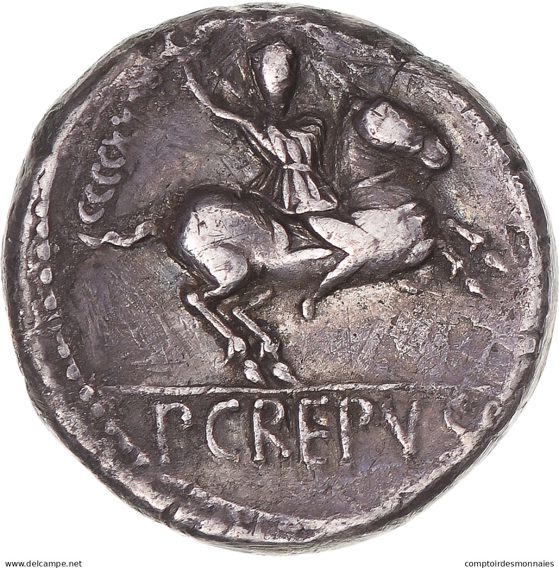 Monnaie, Crepusia, Denier, 82 BC, Rome, TTB, Argent, Sear:283, Crawford:361/1 - République (-280 à -27)