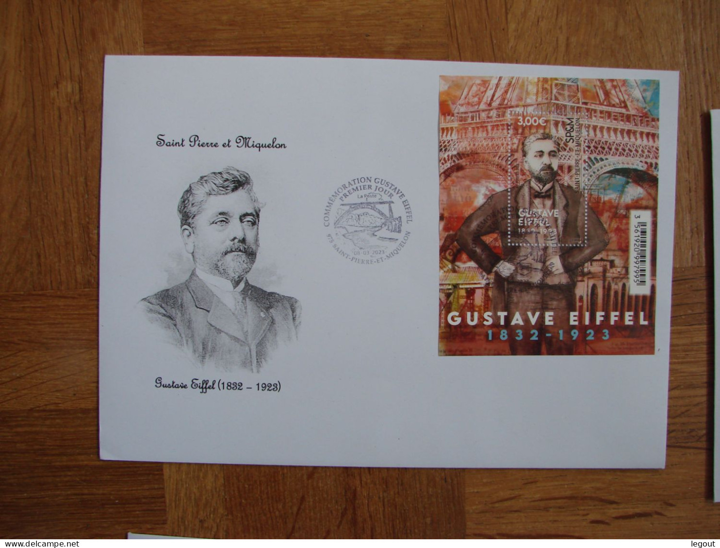 SPM/SAINT PIERRE ET MIQUELON FDC BLOC GUSTAVE EIFFEL 2023 - FDC