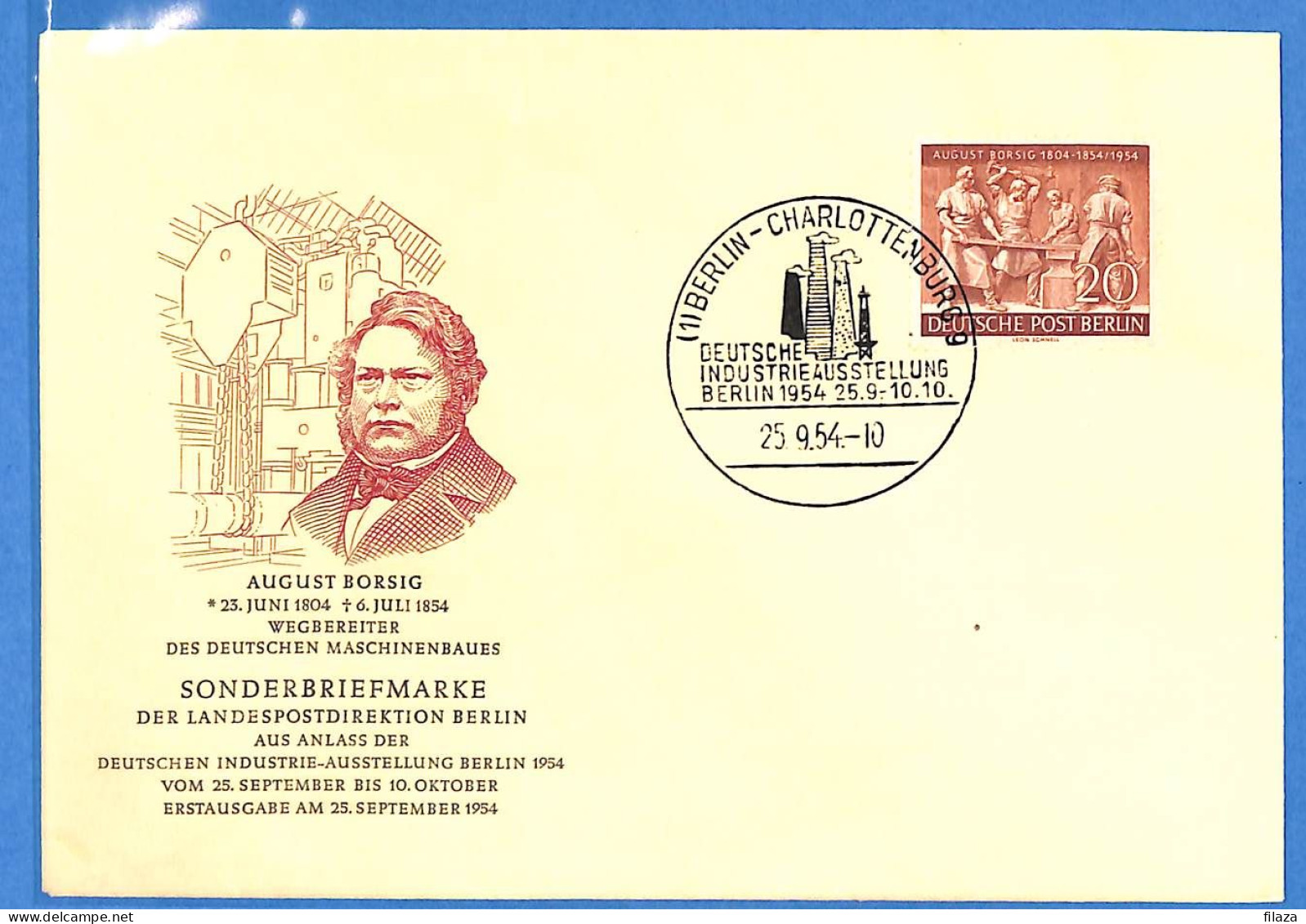 Berlin West 1954 Lettre De Berlin (G21774) - Briefe U. Dokumente