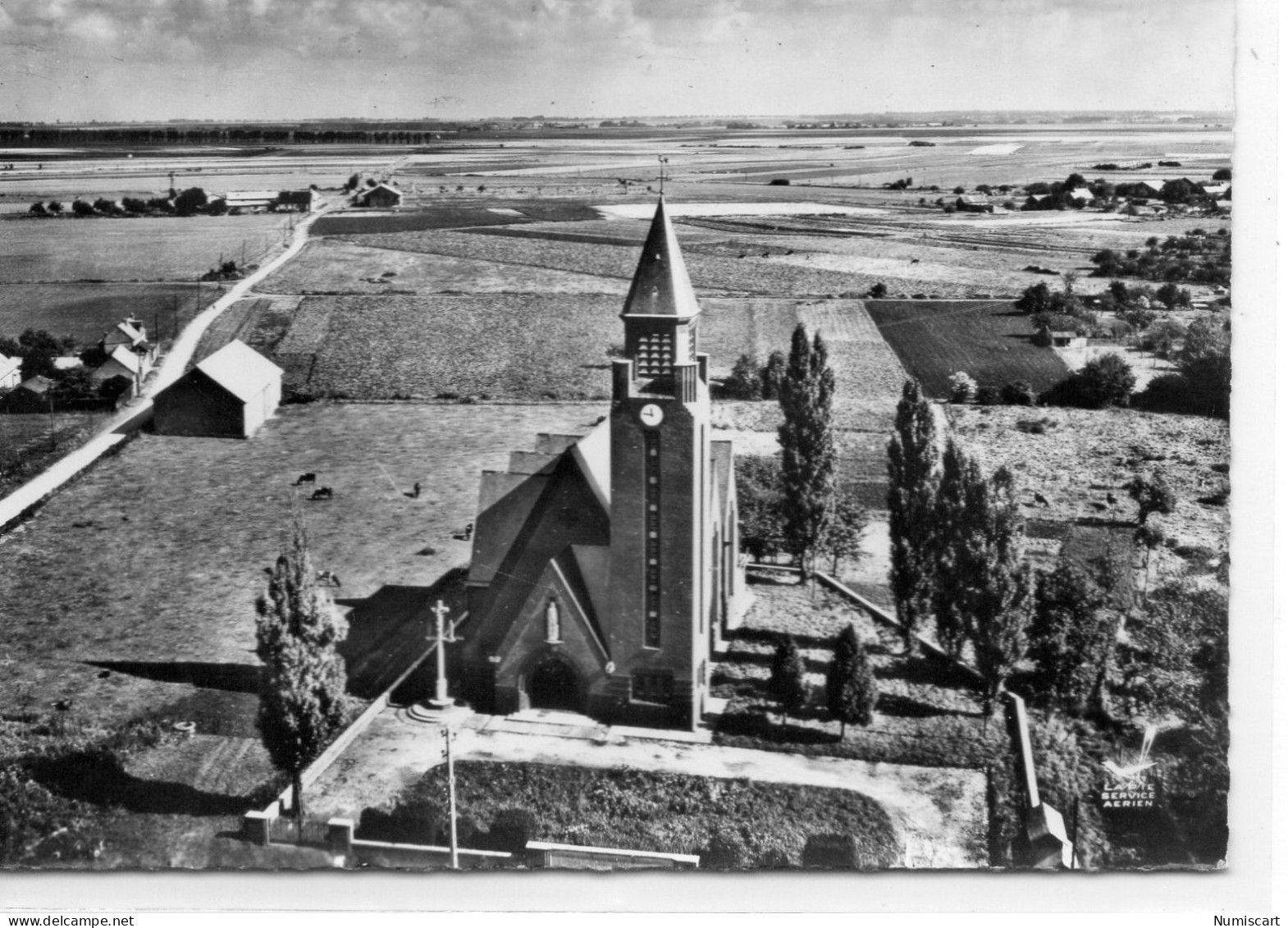 Beuvraignes Belle Vue Aérienne Eglise - Beuvraignes