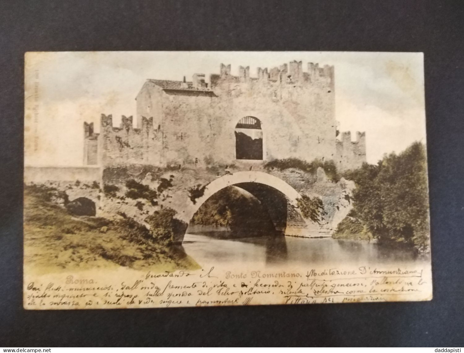 [I] Roma - Ponte Nomentano. Piccolo Formato, Viaggiata, 1909 - Ponts