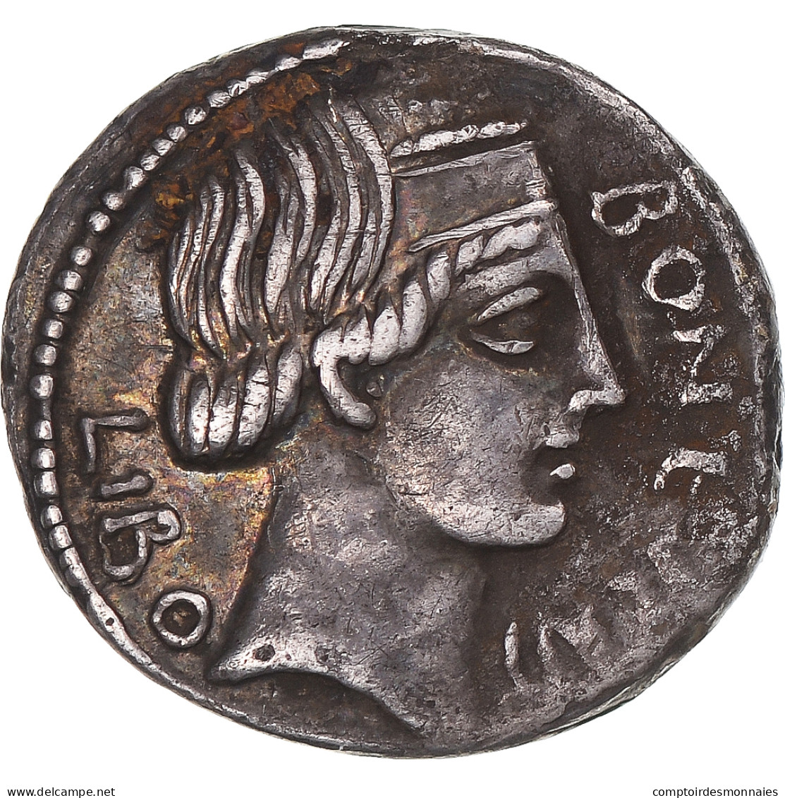 Monnaie, Scribonia, Denier, 62 BC, Rome, TTB, Argent, Sear:367, Crawford:416/1a - République (-280 à -27)