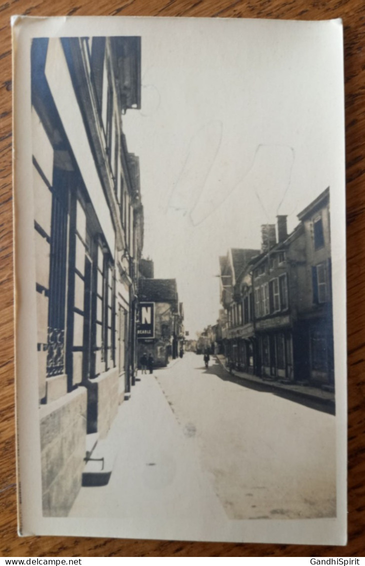 Bar Sur Seine - La Grande Rue - Commerces - Carte Photo - Bar-sur-Seine