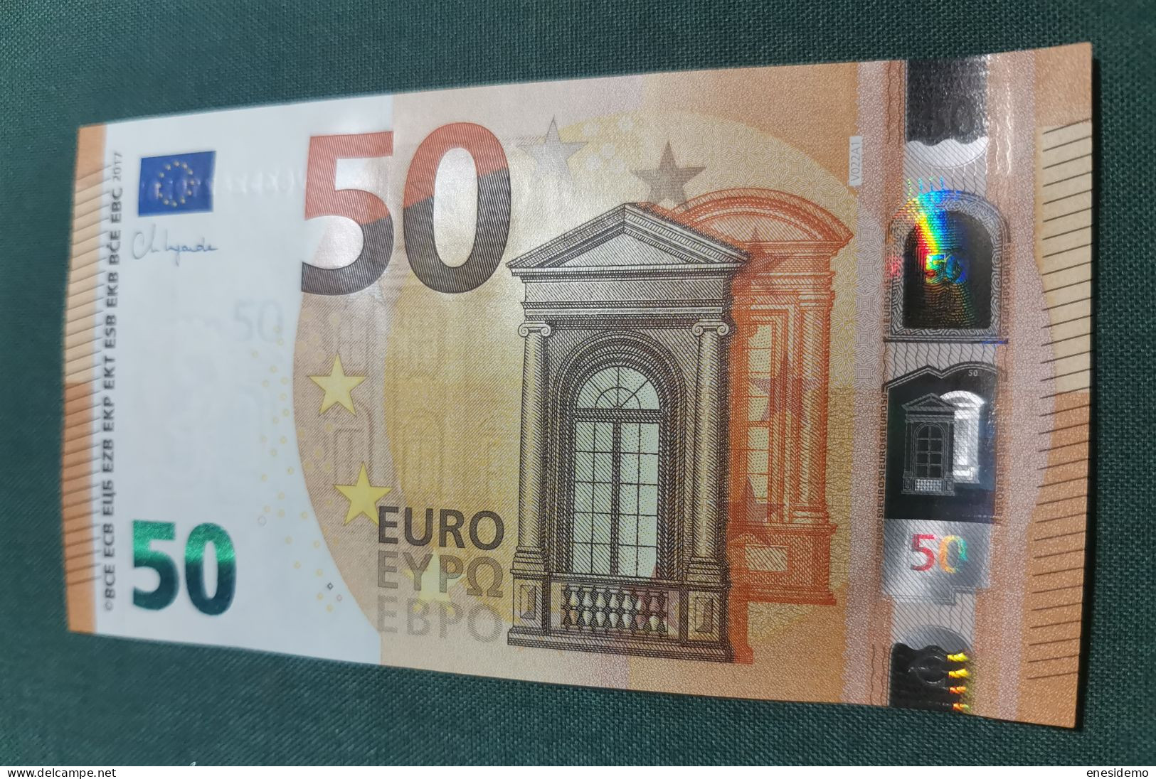 50 EURO SPAIN 2017 LAGARDE V022A2 VC SC FDS UNC. PERFECT - 50 Euro