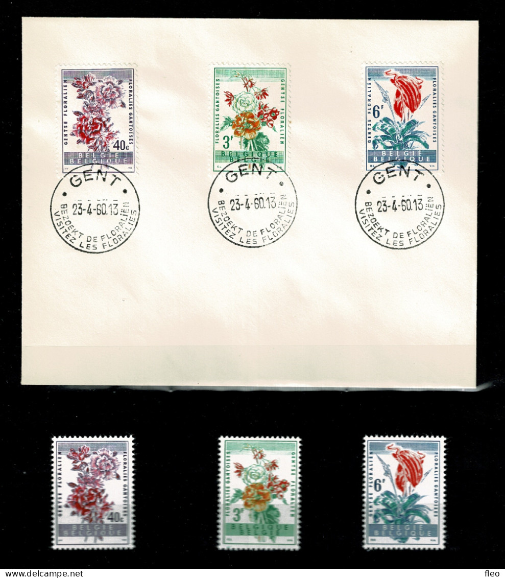 1960 1122/1124 FDC & Serie**  : " Gentse Floralien - Floralies Gantoises II " - 1951-1960