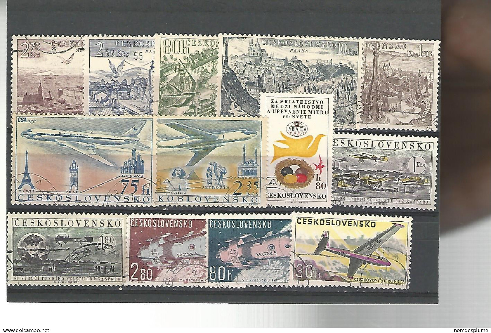 51849 ) Collection Czechoslovakia  Air Post  - Luchtpost