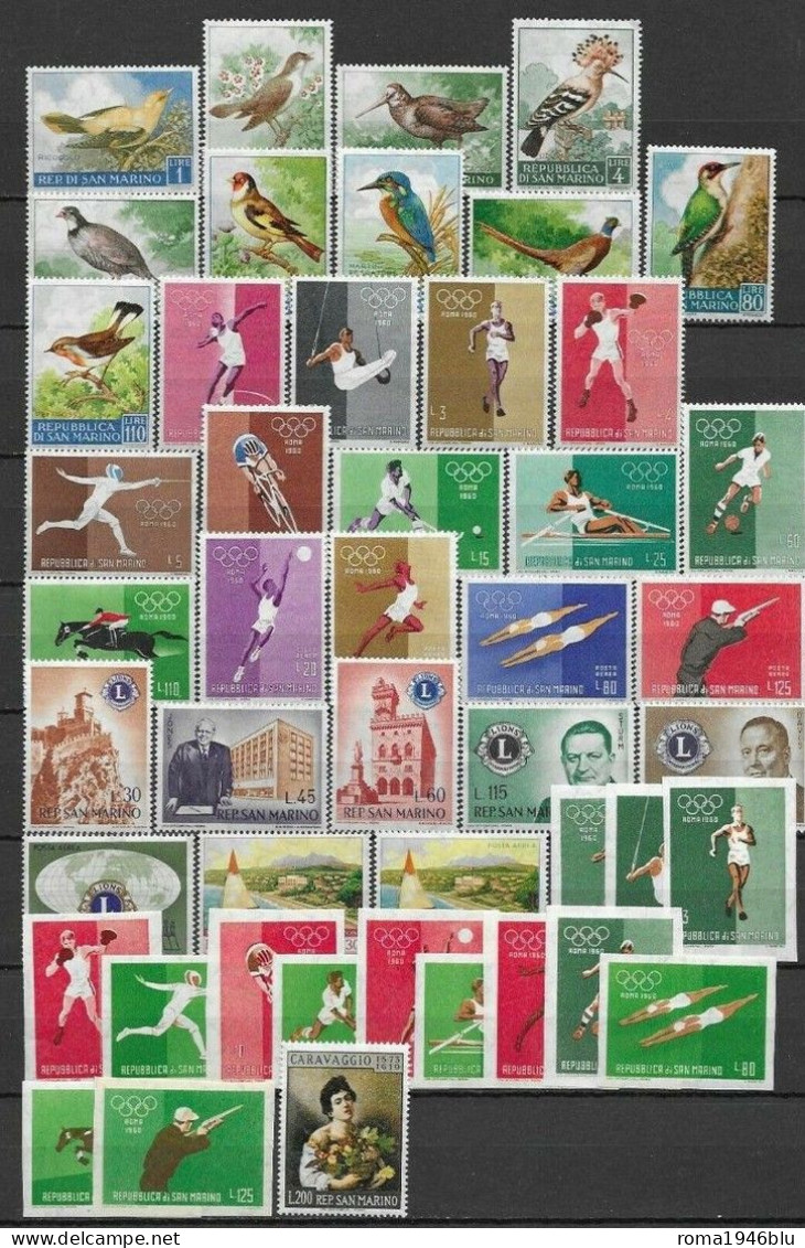 SAN MARINO 1960 ANNATA CPL. **  MNH - Années Complètes