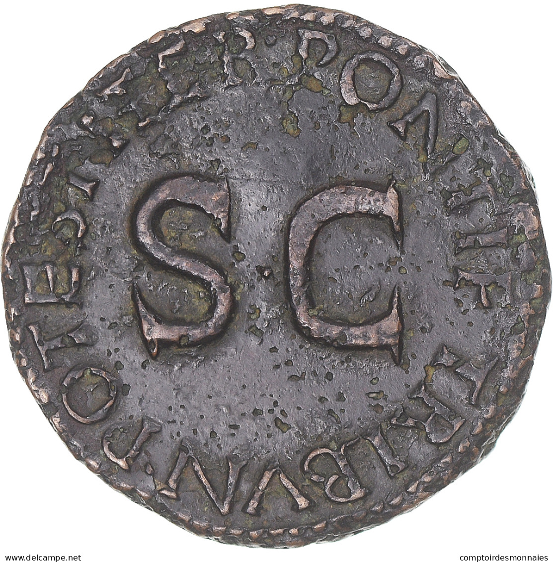 Monnaie, Drusus, As, 23, Rome, TB, Bronze, RIC:45 - La Dinastía Julio-Claudia (-27 / 69)