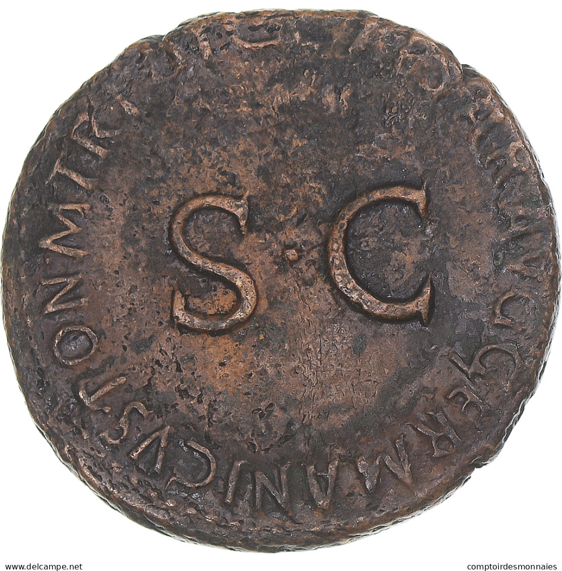 Monnaie, Germanicus, As, 37-38, Rome, TTB+, Bronze, RIC:35 - Les Julio-Claudiens (-27 à 69)