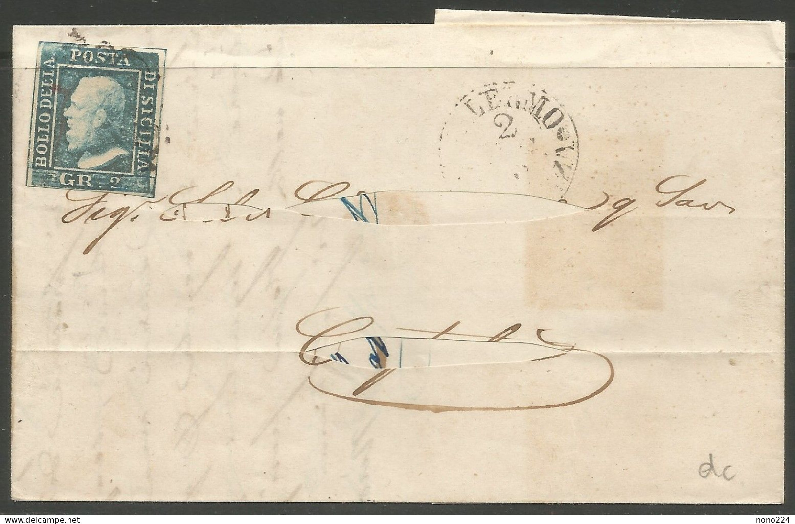 Lettre De 1859 ( Sicile ) - Sicilia