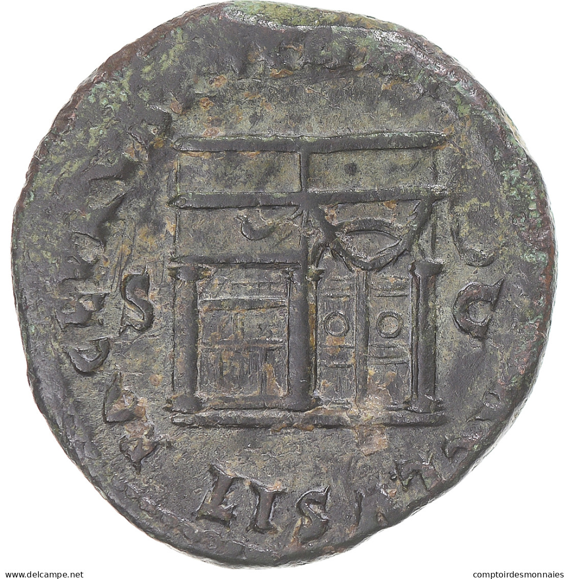 Monnaie, Néron, As, 66, Rome, TB+, Bronze, RIC:348 - La Dinastía Julio-Claudia (-27 / 69)