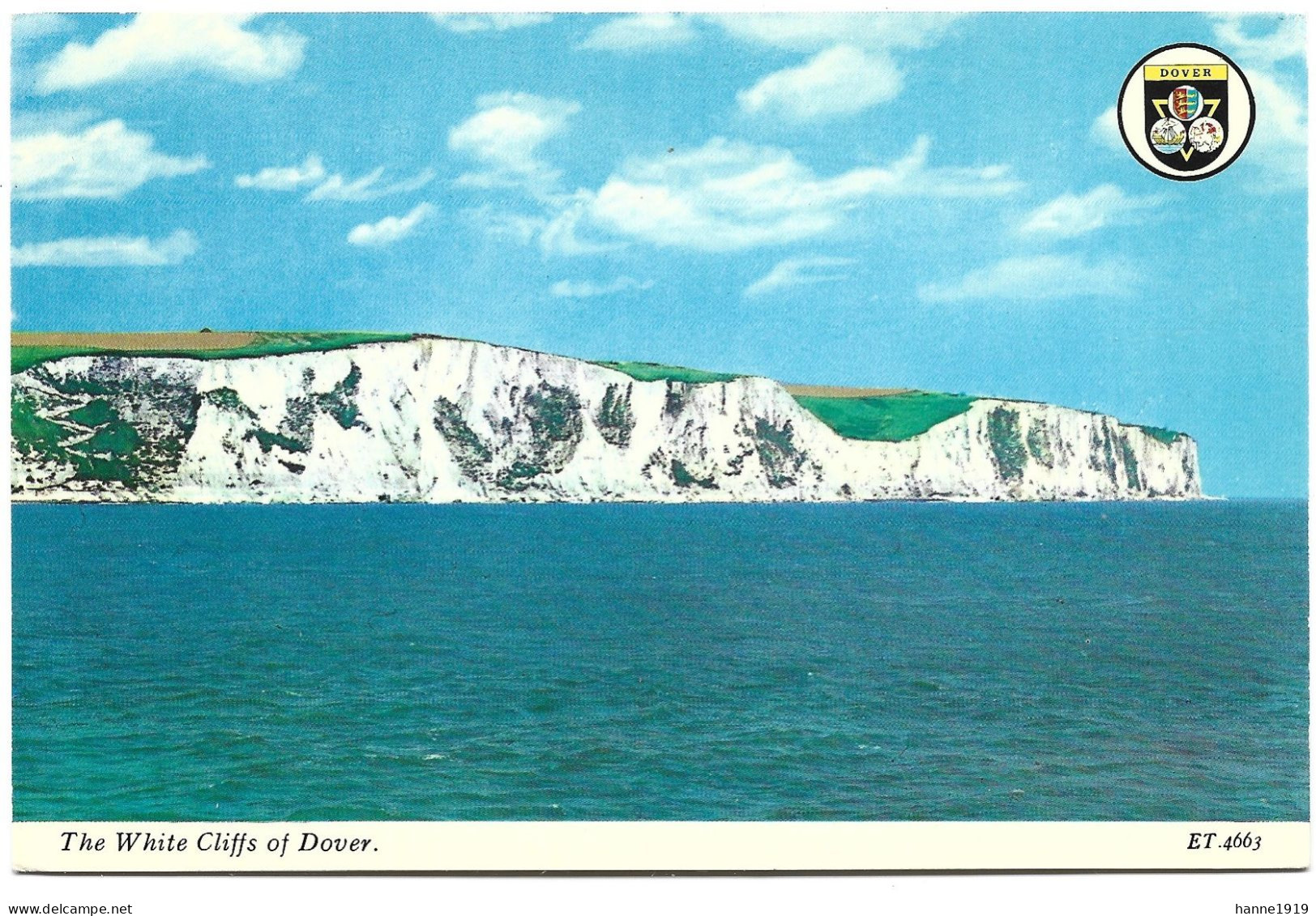 Dover The White Cliffs Of Dover Photo Card Kent England Htje - Dover