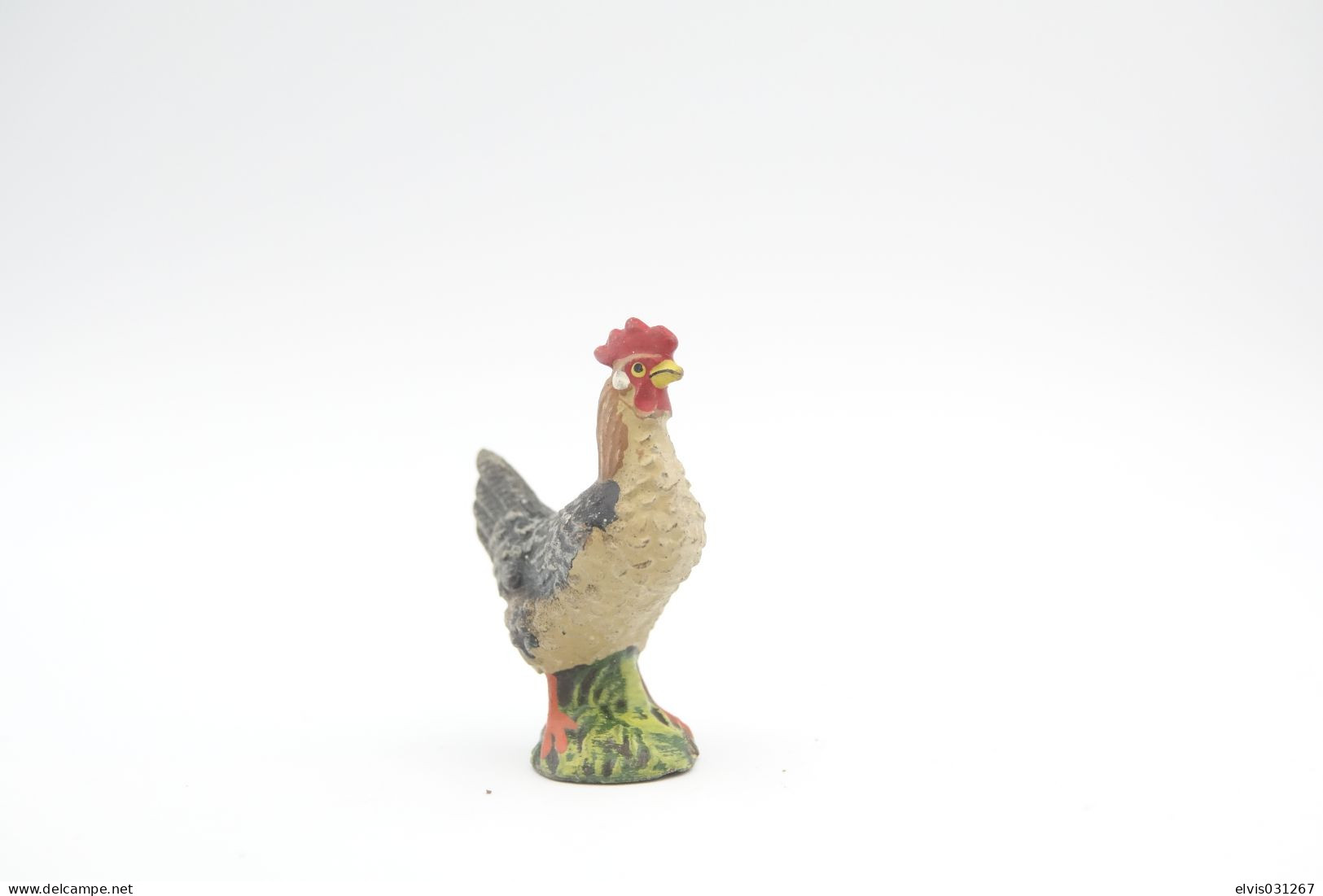 Elastolin, Lineol Hauser, Animals Chicken N°4051, Vintage Toy 1930's - Small Figures