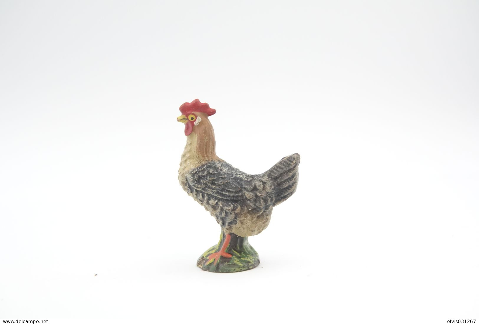 Elastolin, Lineol Hauser, Animals Chicken N°4051, Vintage Toy 1930's - Figurines