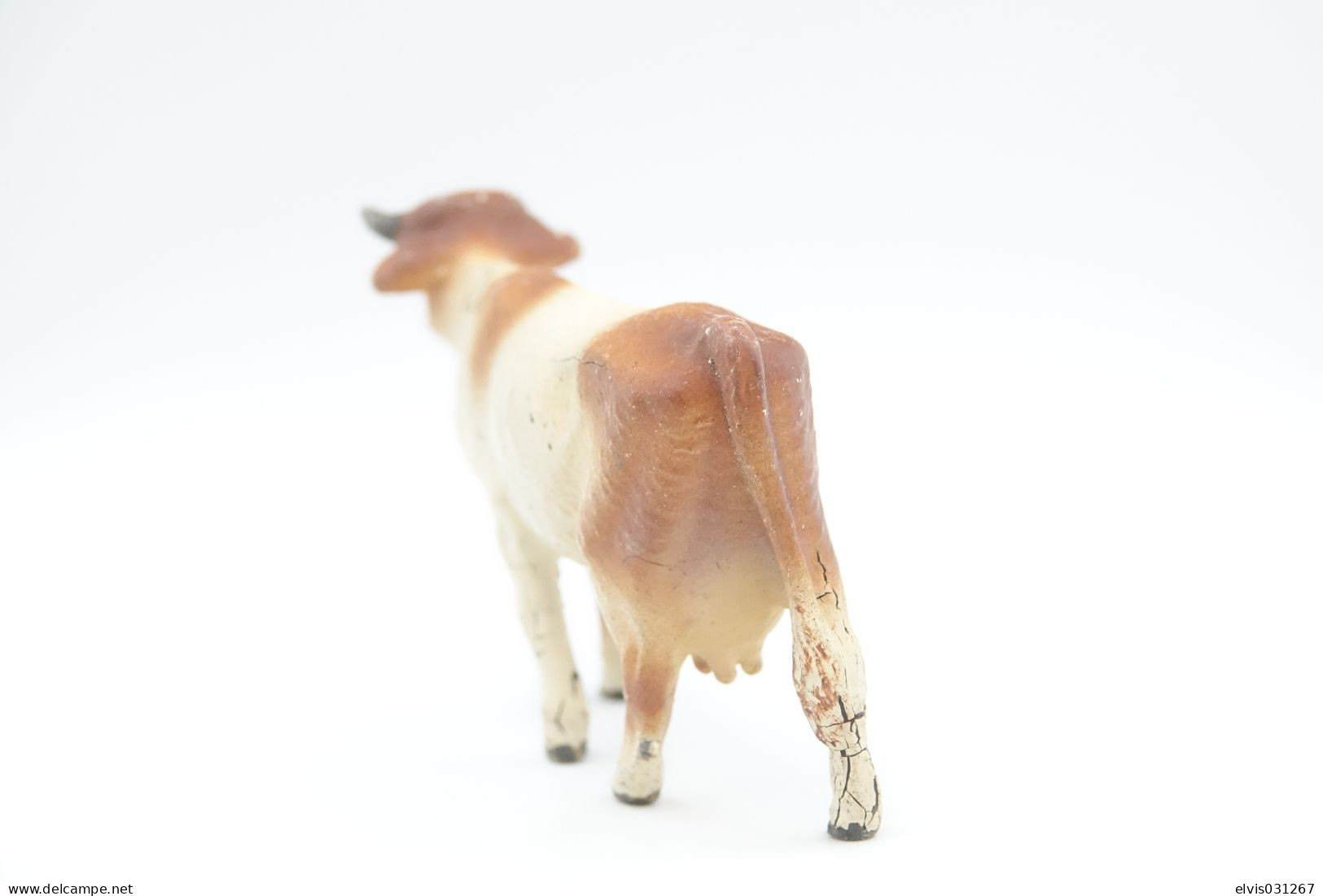 Elastolin, Lineol Hauser, Animals Cow N°4005, Vintage Toy 1930's - Figuren