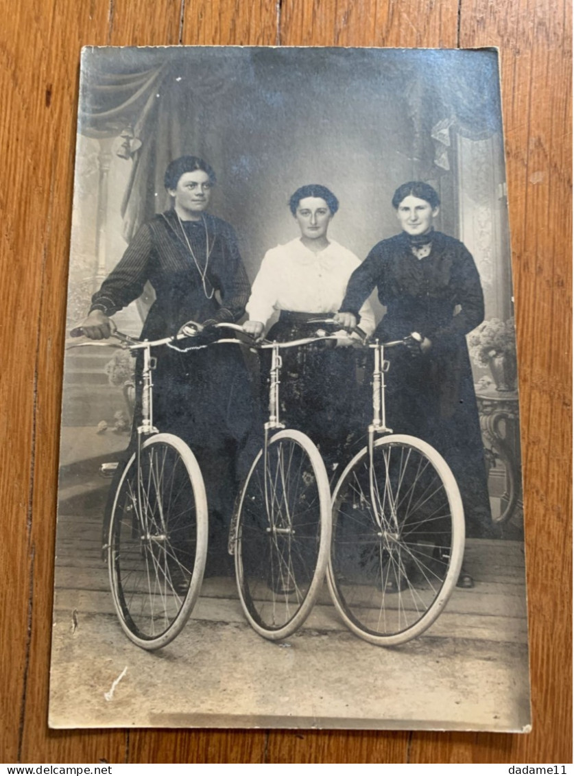 Photocarte Bouxwiller Dames En Vélos - Bouxwiller