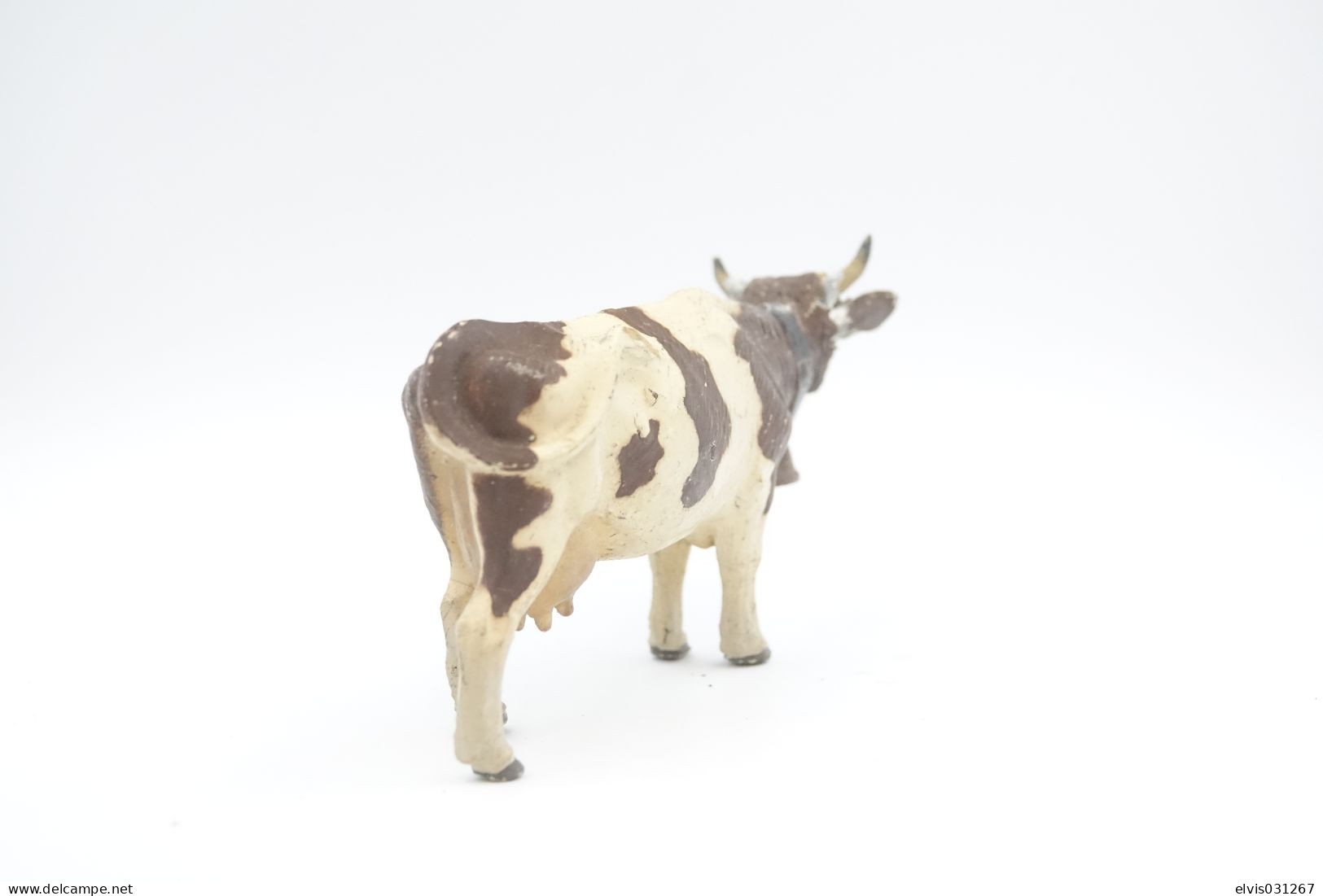 Elastolin, Lineol Hauser, Animals Cow N°4004, Vintage Toy 1930's - Beeldjes