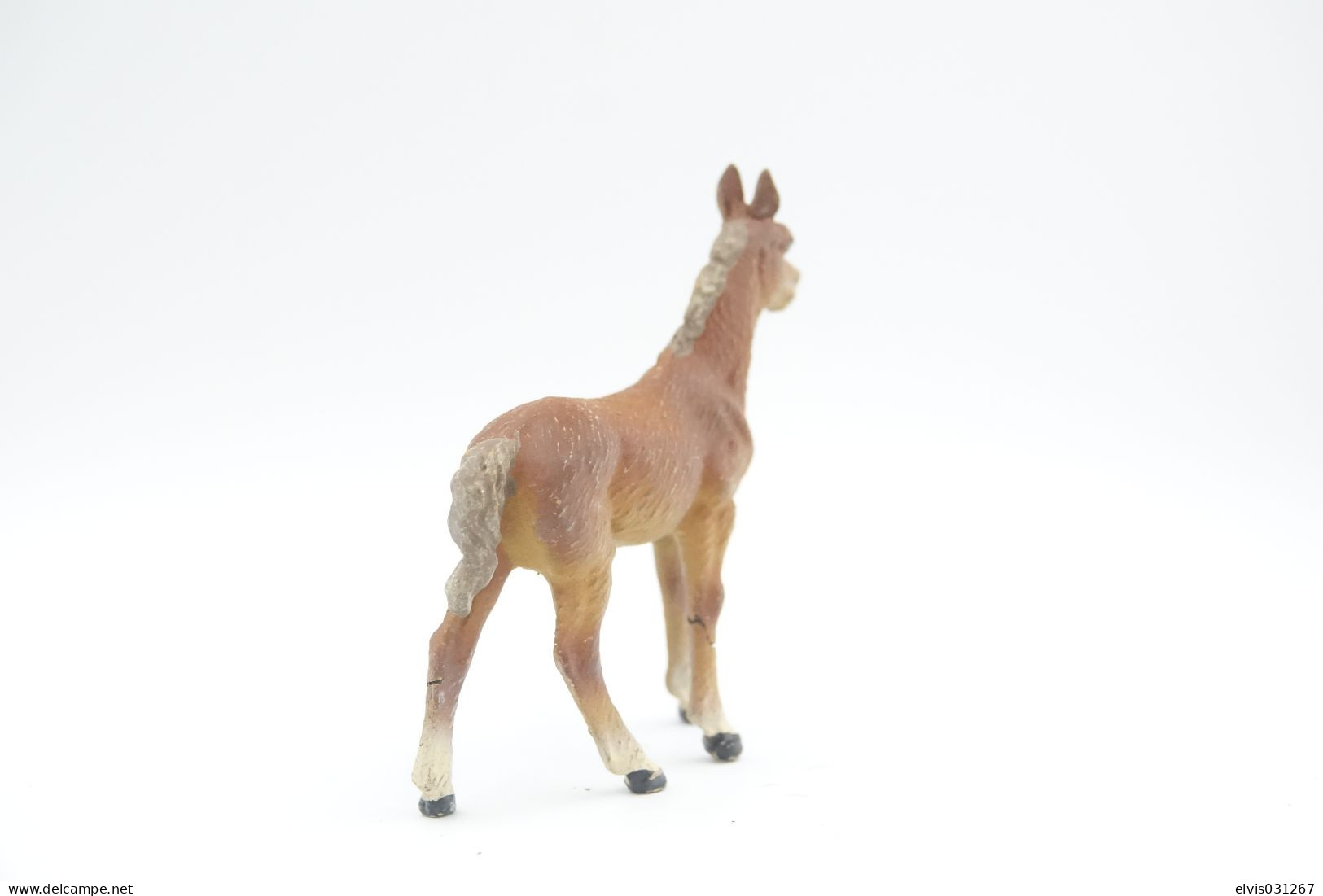 Elastolin, Lineol Hauser, Animals Horse Baby Foal N°4014, Vintage Toy 1930's - Figurini & Soldatini