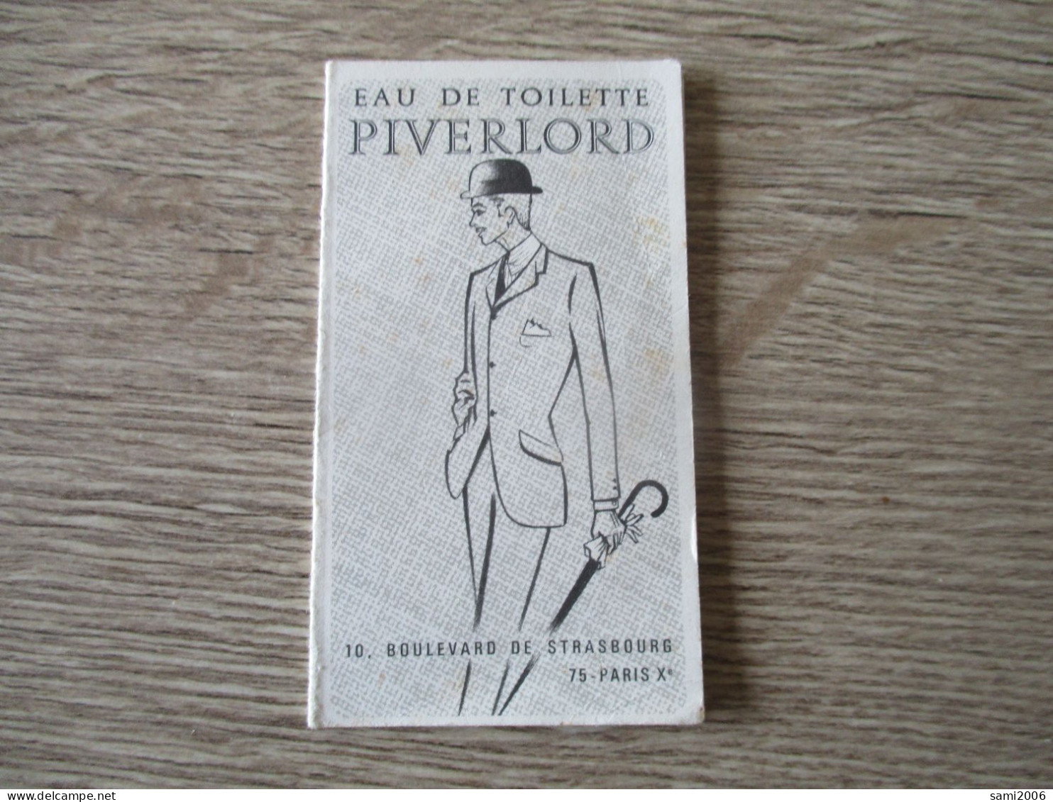 PETITE CARTE PARFUM EAU DE TOILETTE PIVERLORD CALENDRIER 1969 - Publicités Parfum (journaux)
