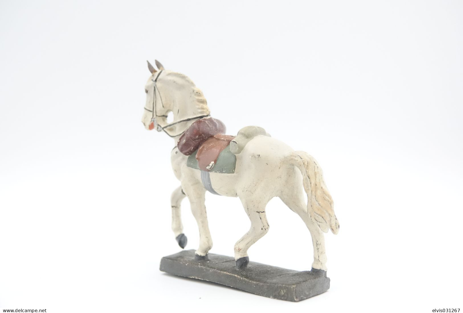 Elastolin, Lineol Hauser, German Soldier Horse ( SA Wehrmacht ), Vintage Toy Soldier - Figurines