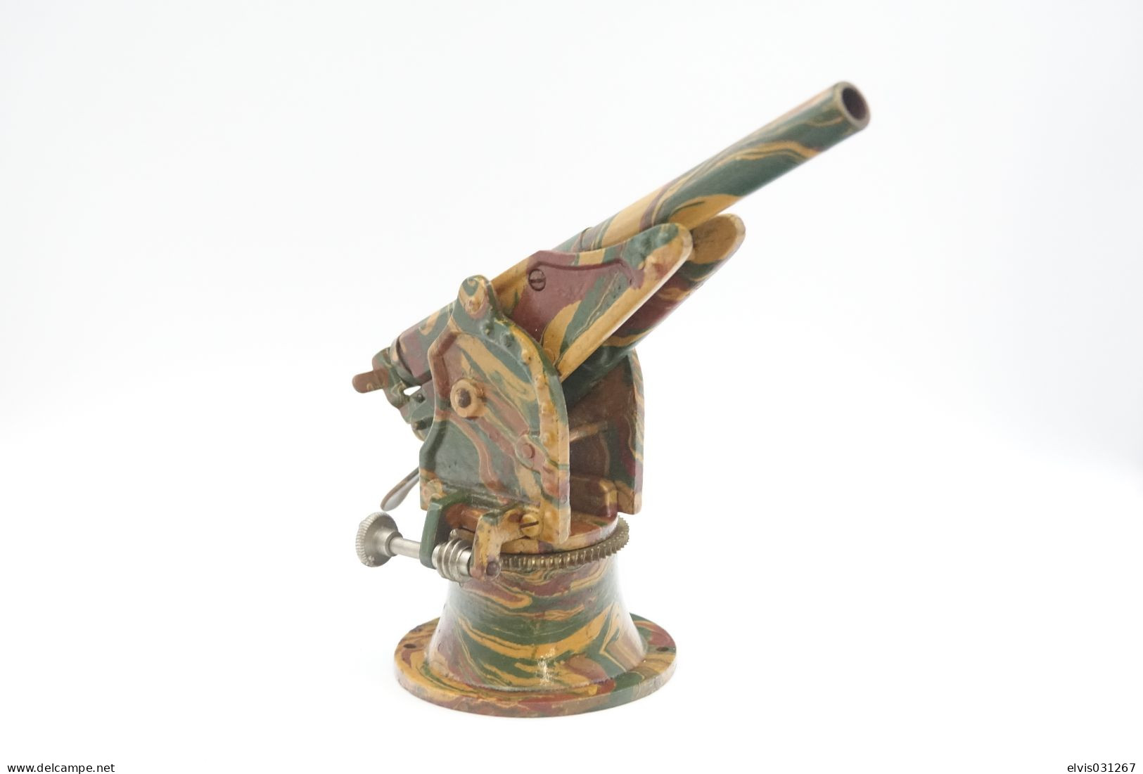 Marklin, Coastal Gun Cannon , ULTRA RARE Normandy Paint Vintage Toy Soldier, Prewar 1930's Like Elastolin, Lineol Hauser - Figurines