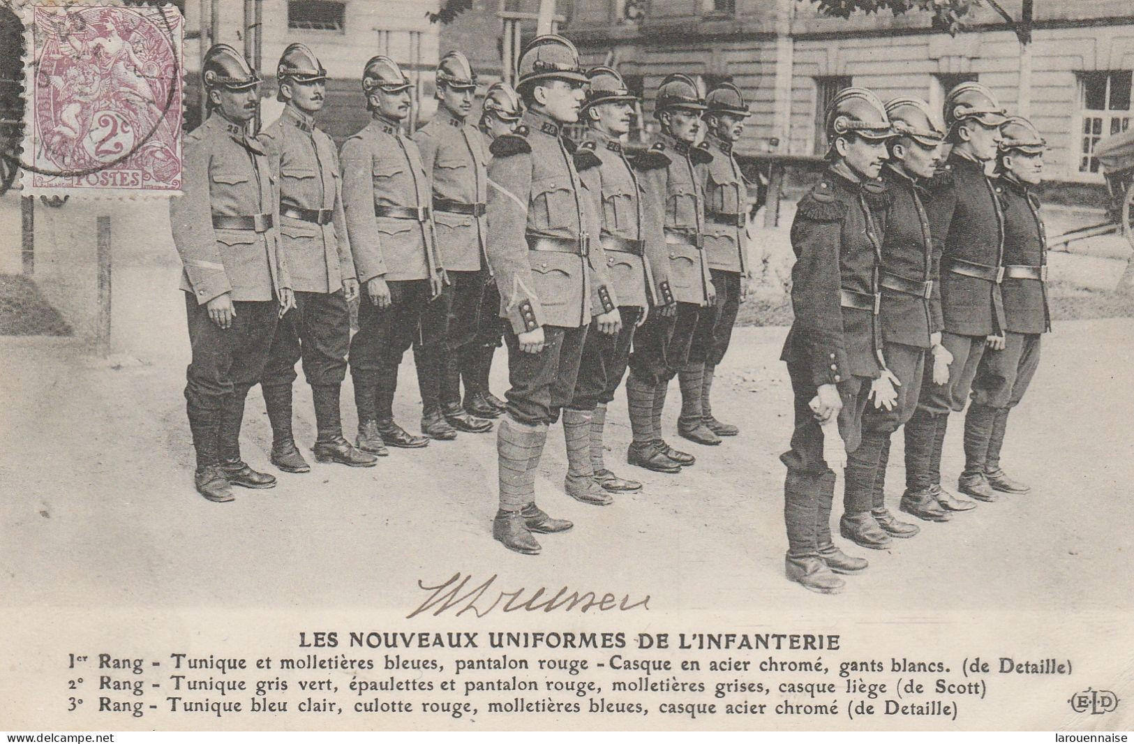 75008 - PARIS - Les Nouveaux Uniformes De L' Infanterie - Tuniques Et Molletières Bleues, Pantalon Rouge.... - Uniformes