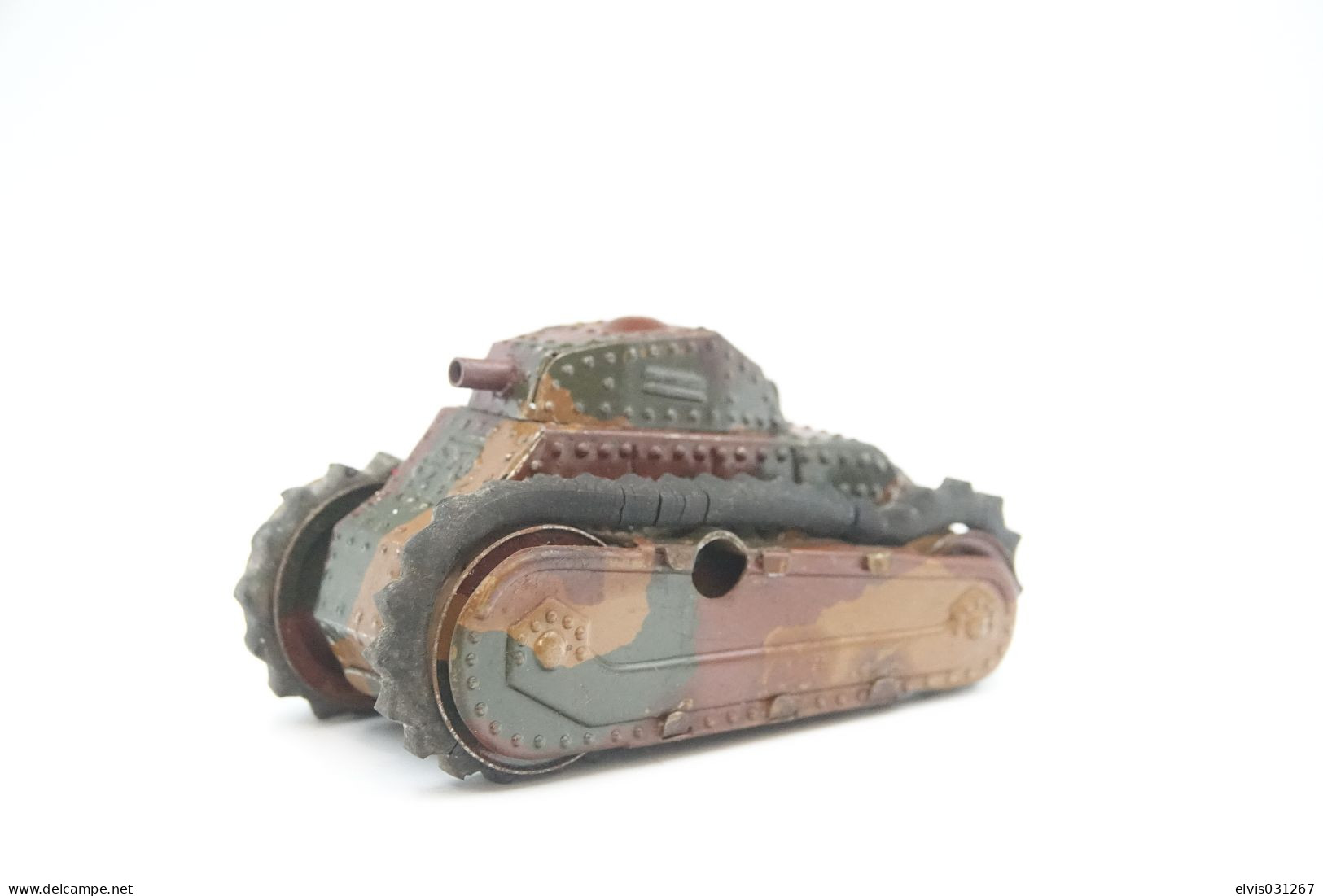 Marklin, Clockwork Tank , ULTRA RARE Normandy Paint Vintage Toy Soldier, Prewar 1930's Like Elastolin, Lineol Hauser - Beeldjes