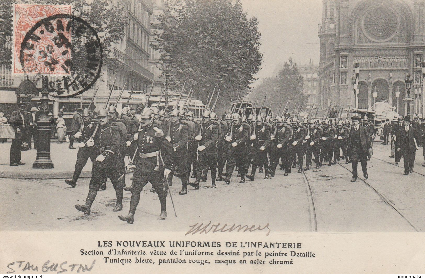 75008 - PARIS - Les Nouveaux Uniformes De L' Infanterie - Section D' Infanterie Vêtue De L' Uniforme.... - Uniformes