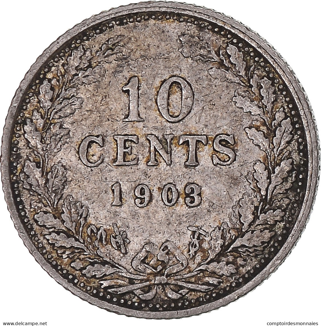 Monnaie, Pays-Bas, Wilhelmina I, 10 Cents, 1903, TTB, Argent, KM:135 - 10 Cent