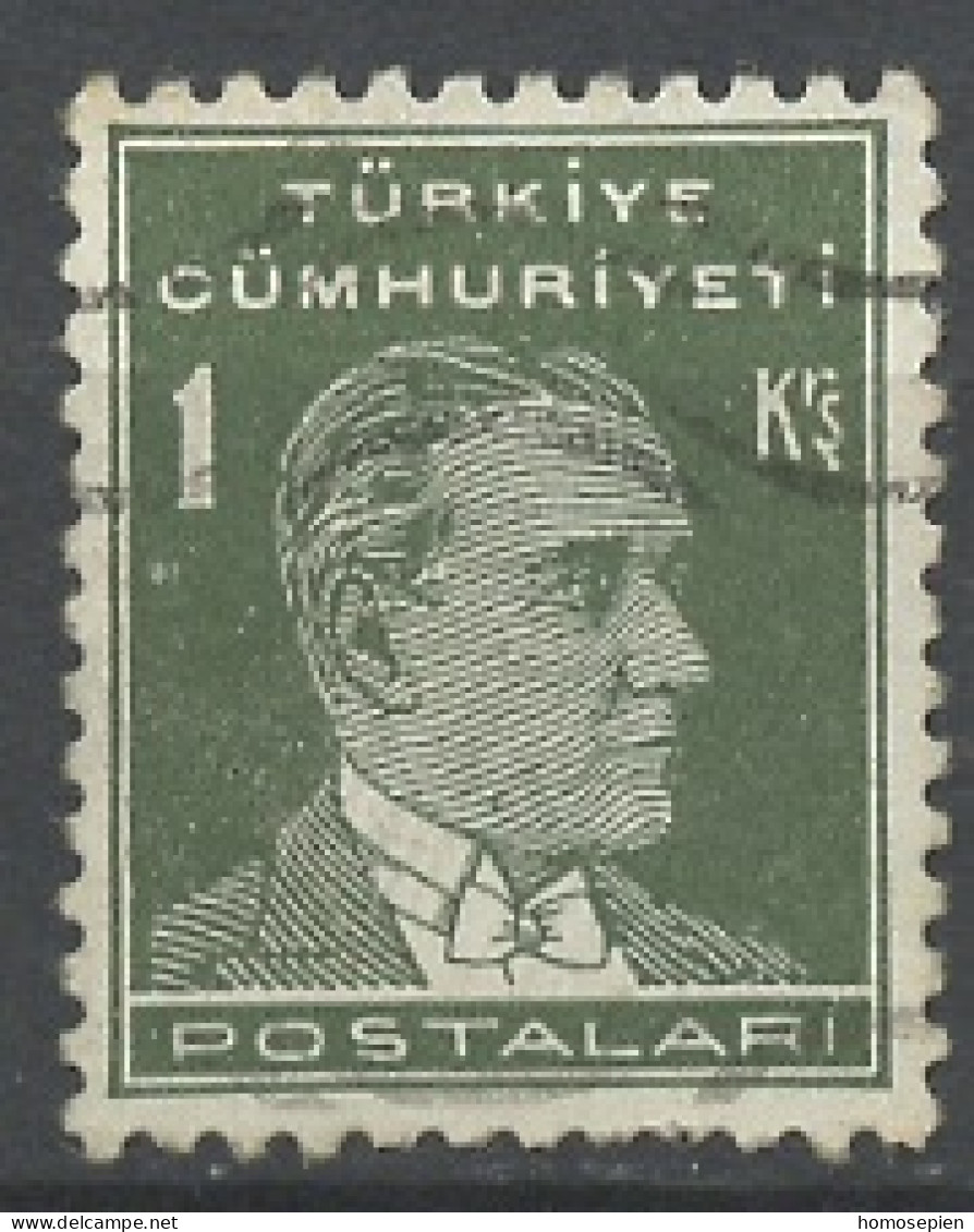 Turquie - Türkei - Turkey 1931-38 Y&T N°806 - Michel N°947 (o) - 1k Atatürk - Oblitérés